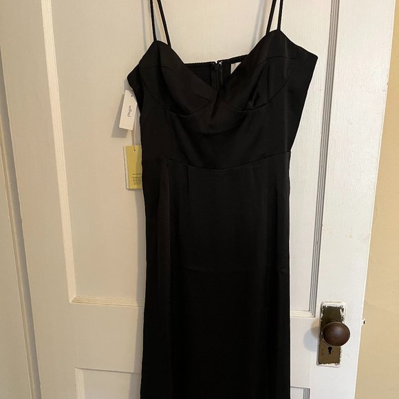 Aritzia Wilfred Glaze Dress Black Size 6 NWT - Picture 2 of 4